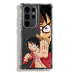 Case 360 Transparente Para Samsung One Piece Luffy