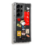 Case 360 Transparente Para Samsung Snoopy - Imagen 2