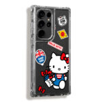 Case 360 Transparente Para Samsung Hello Kitty - Imagen 2